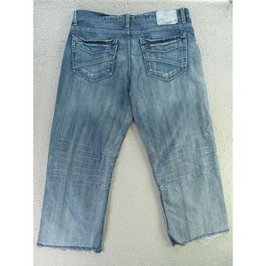 Helix Jeans Mens 36x27 Blue Wide Leg Denim Y2K Hip Hop Rock Funk